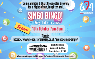 Singo Bingo supporting Gloucestershire Deaf Association (GDA)